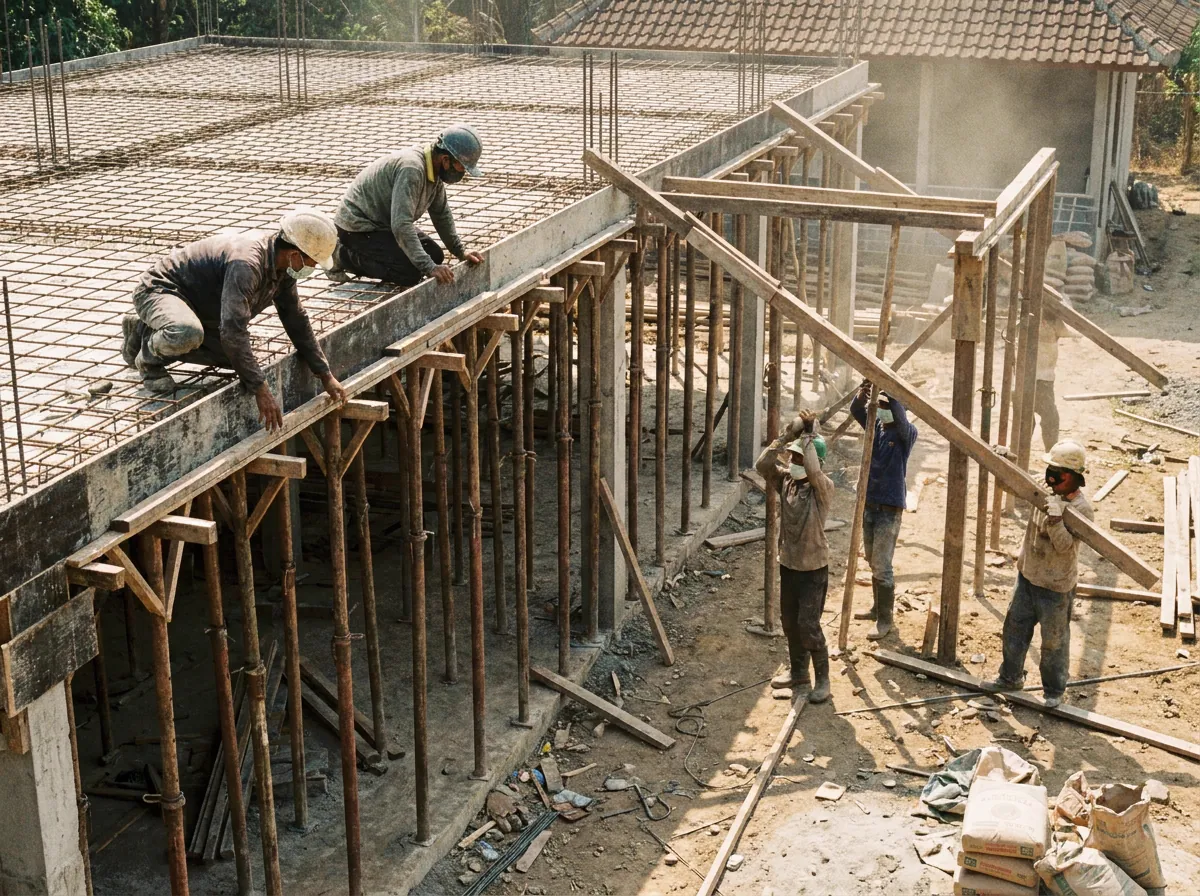 Struktur atap beton