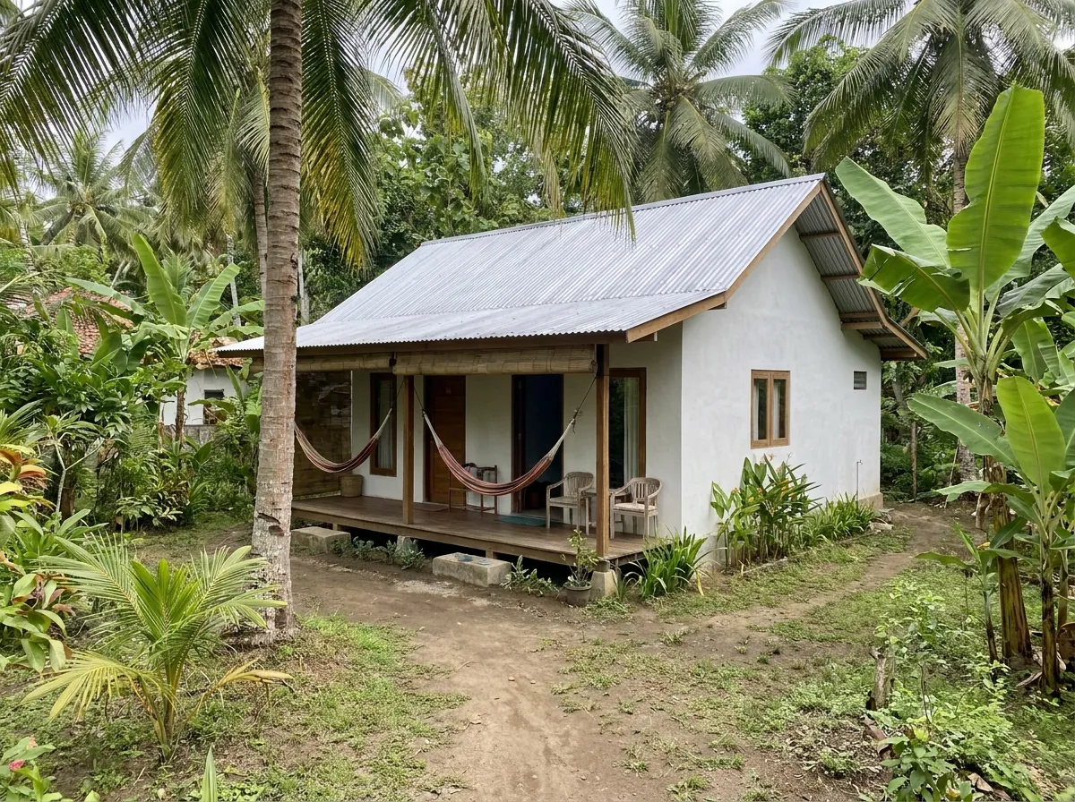 Vila tropis kecil terjangkau